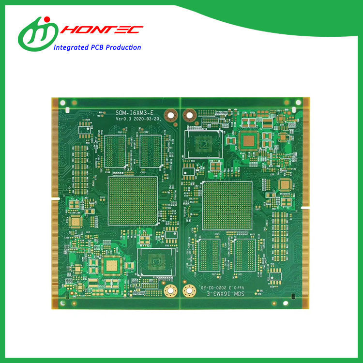 8-warstwowa płytka PCB w kolorze złotym